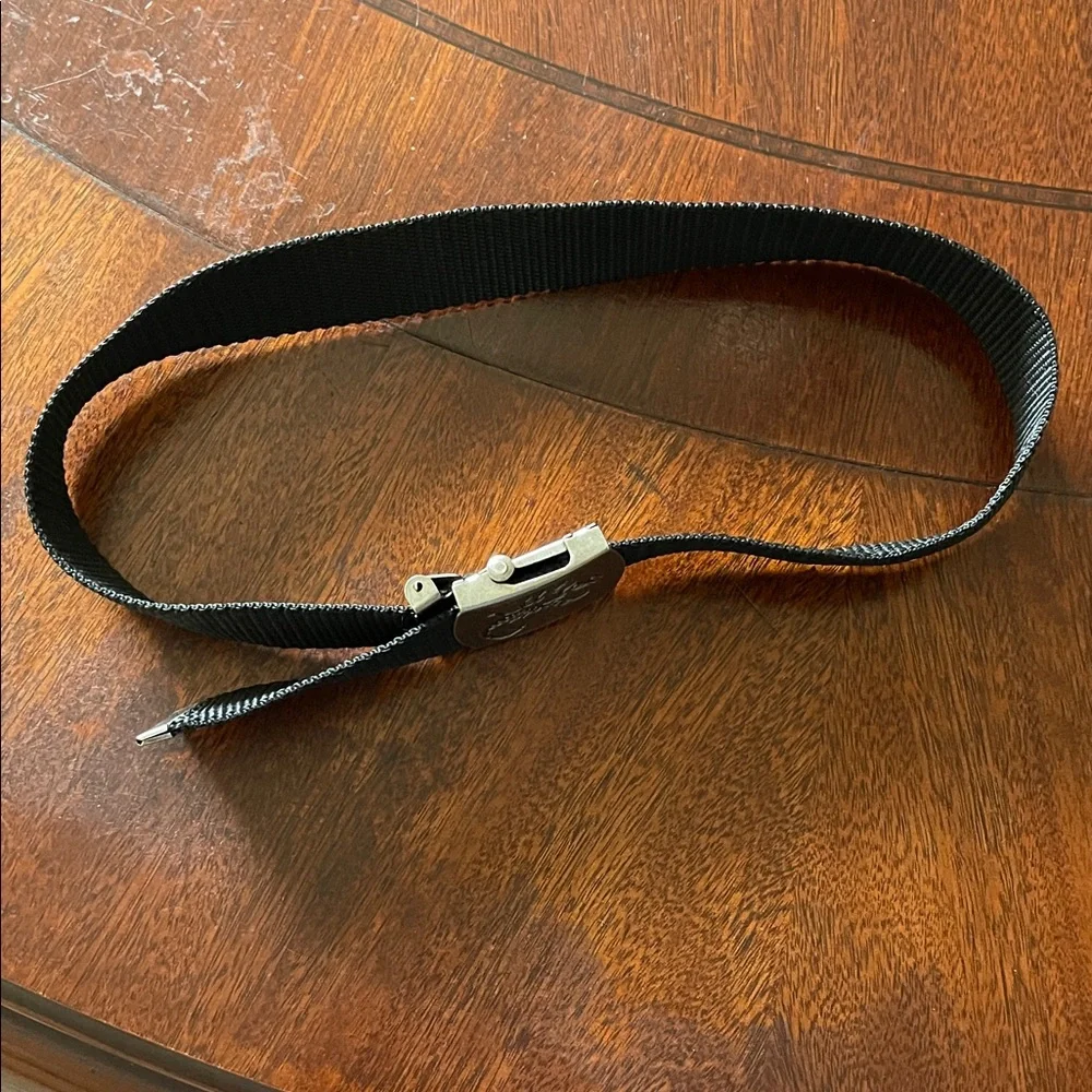 Kids Black Belt with Scorpion Silver Buckle